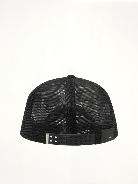 Amiri Hollywood Trucker Hat in Black/White