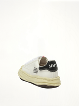 Blakey OG Vintage Leather Low Sneaker in White Top View | MAISON MIHARA YASUHIRO