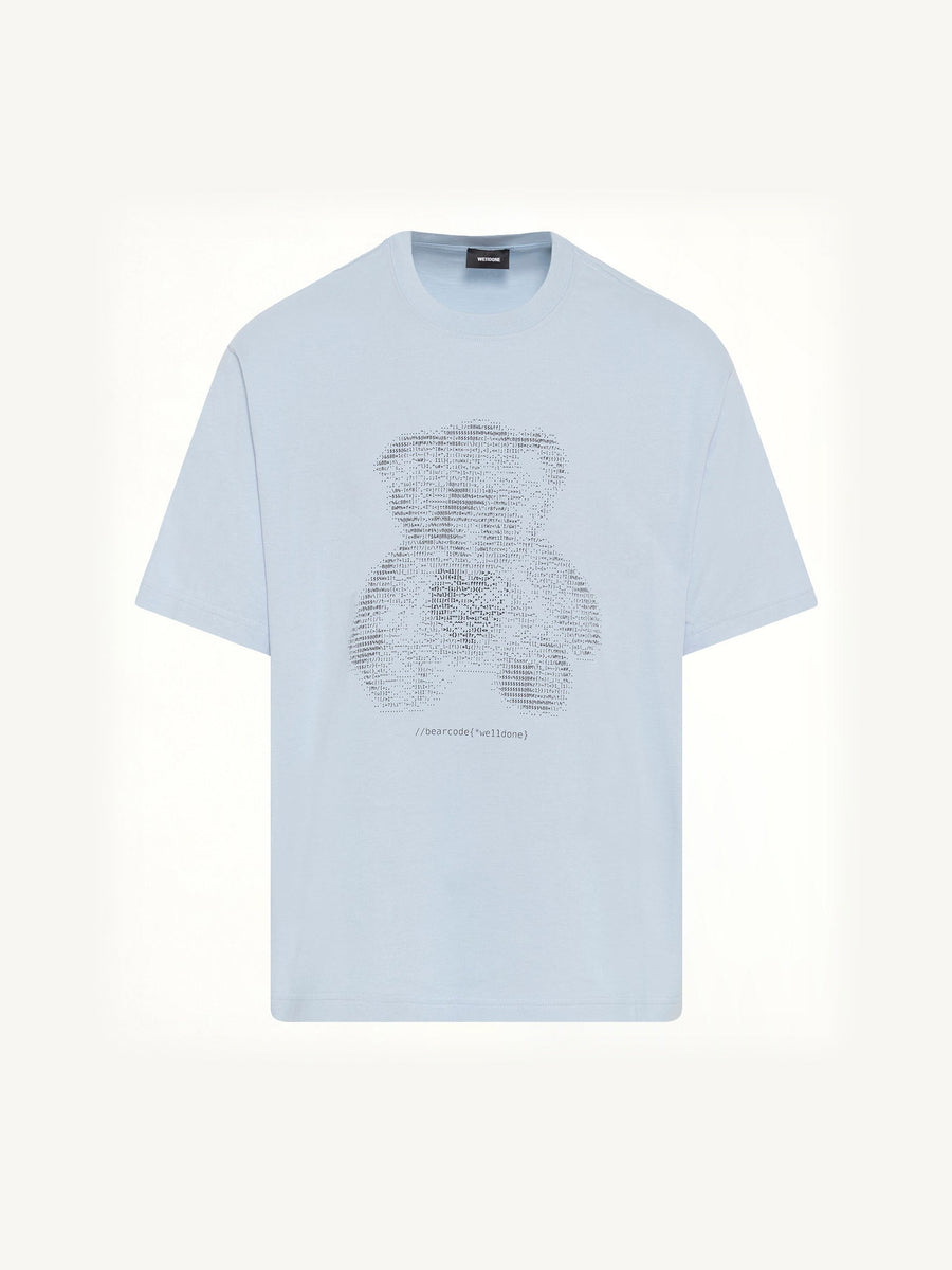 Coding Teddy T-Shirt in Sky