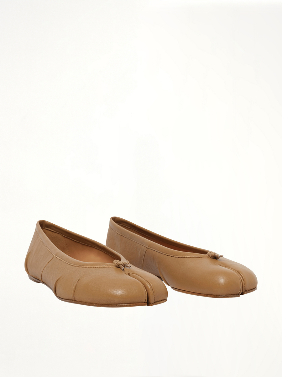Tabi New Ballerina in Nude Front View | MAISON MARGIELA