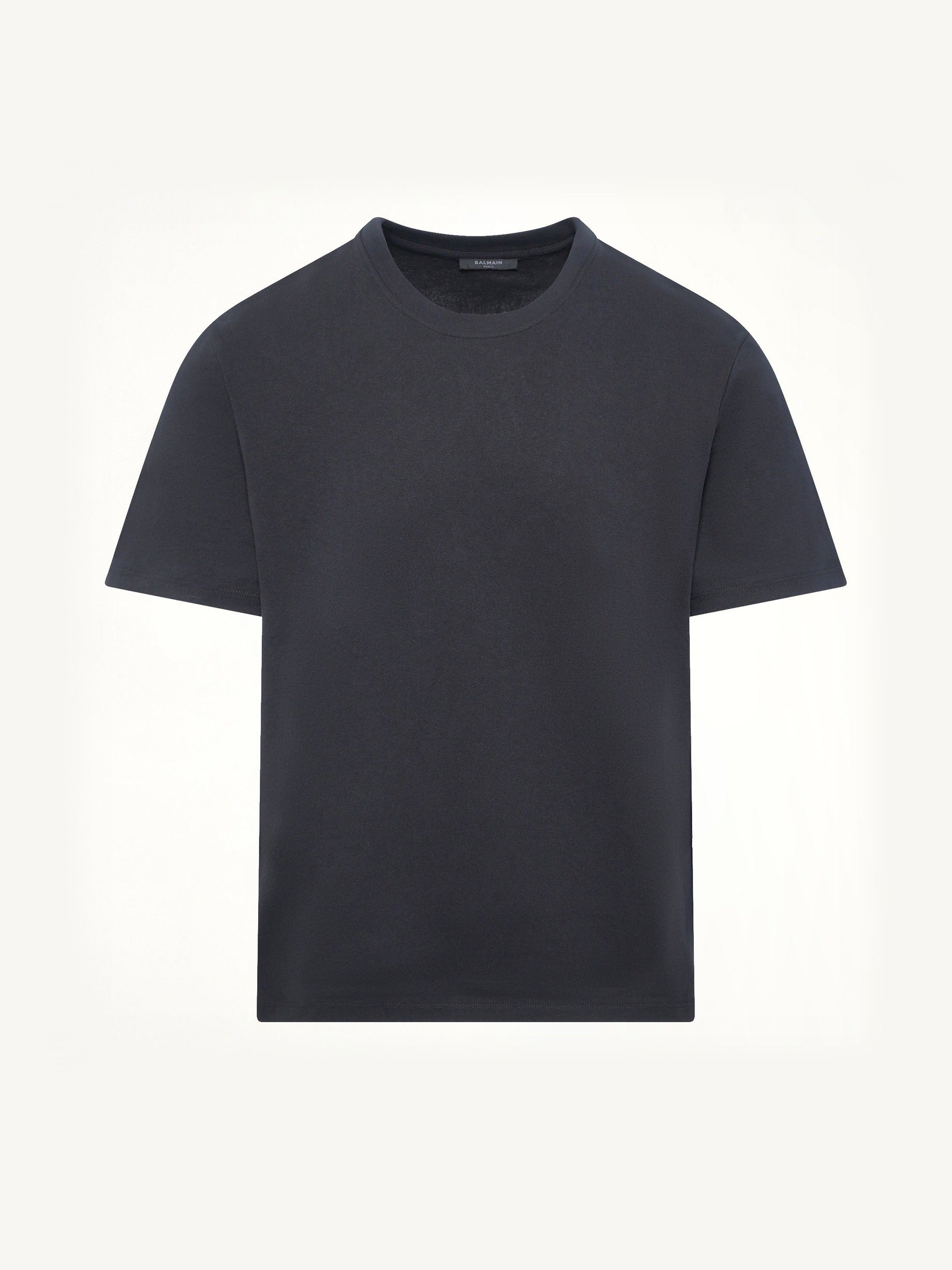 Back College Emblem T-Shirt in Black/White