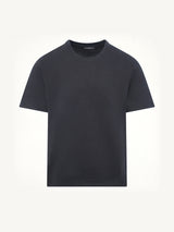 Back College Emblem T-Shirt in Black/White
