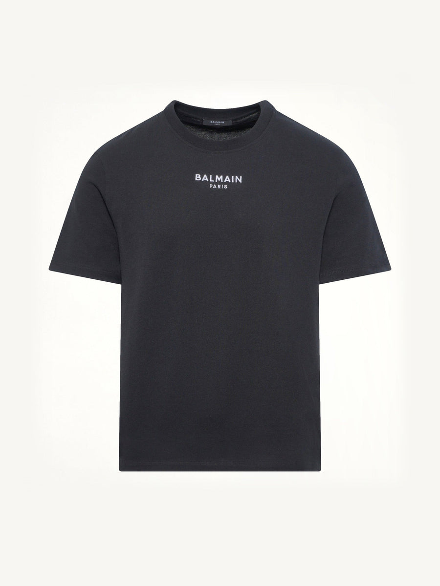 Small Balmain Paris T-Shirt in Black/White