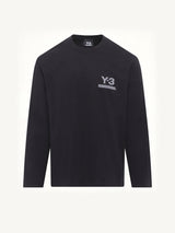 Y-3 X NBHD Logo Ls T-Shirt in Black