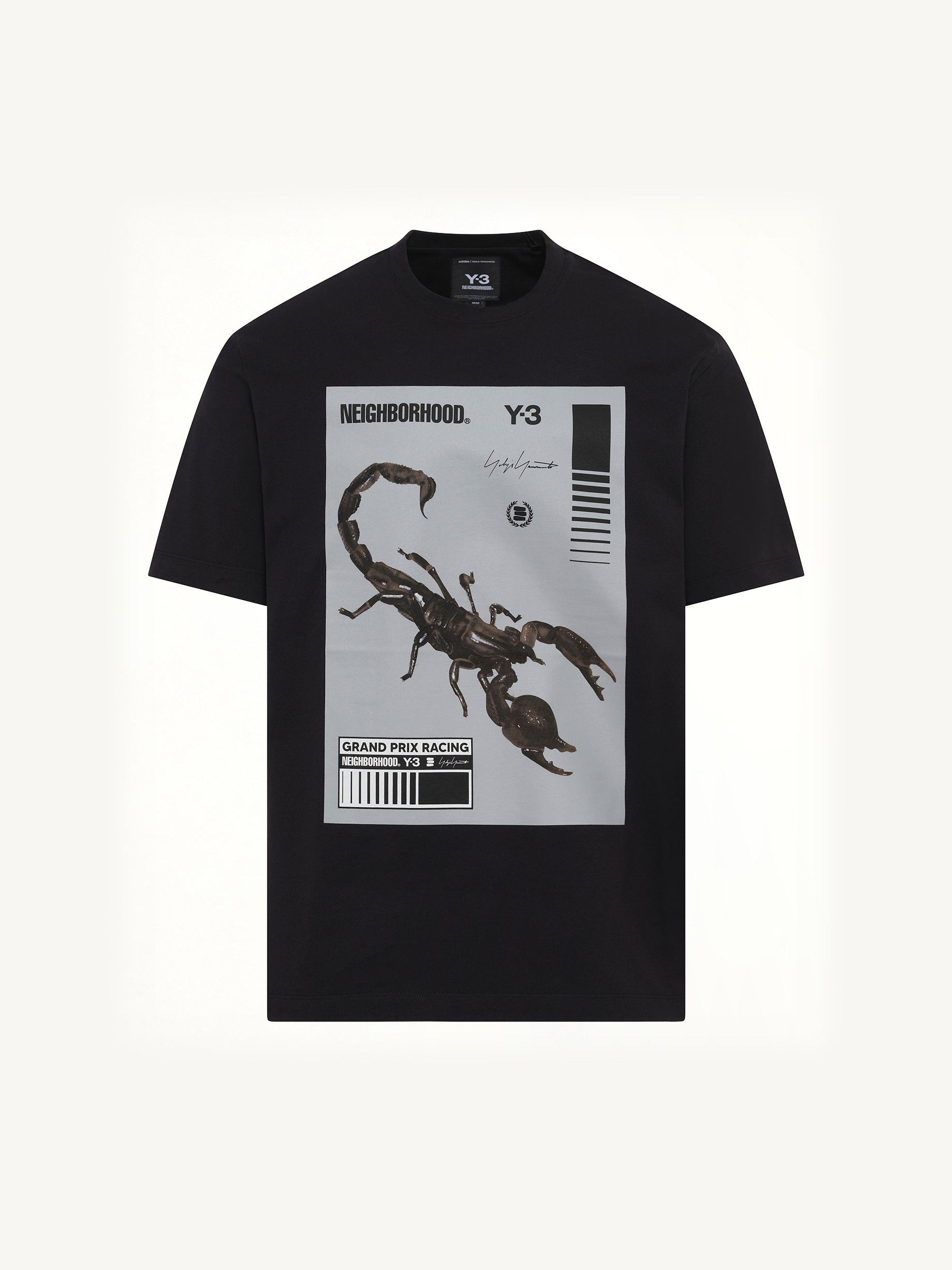 Y-3 X NBHD Graphic T-Shirt in Black/Granite