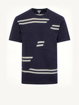 Oversized Fit T-Shirt in Navy/White