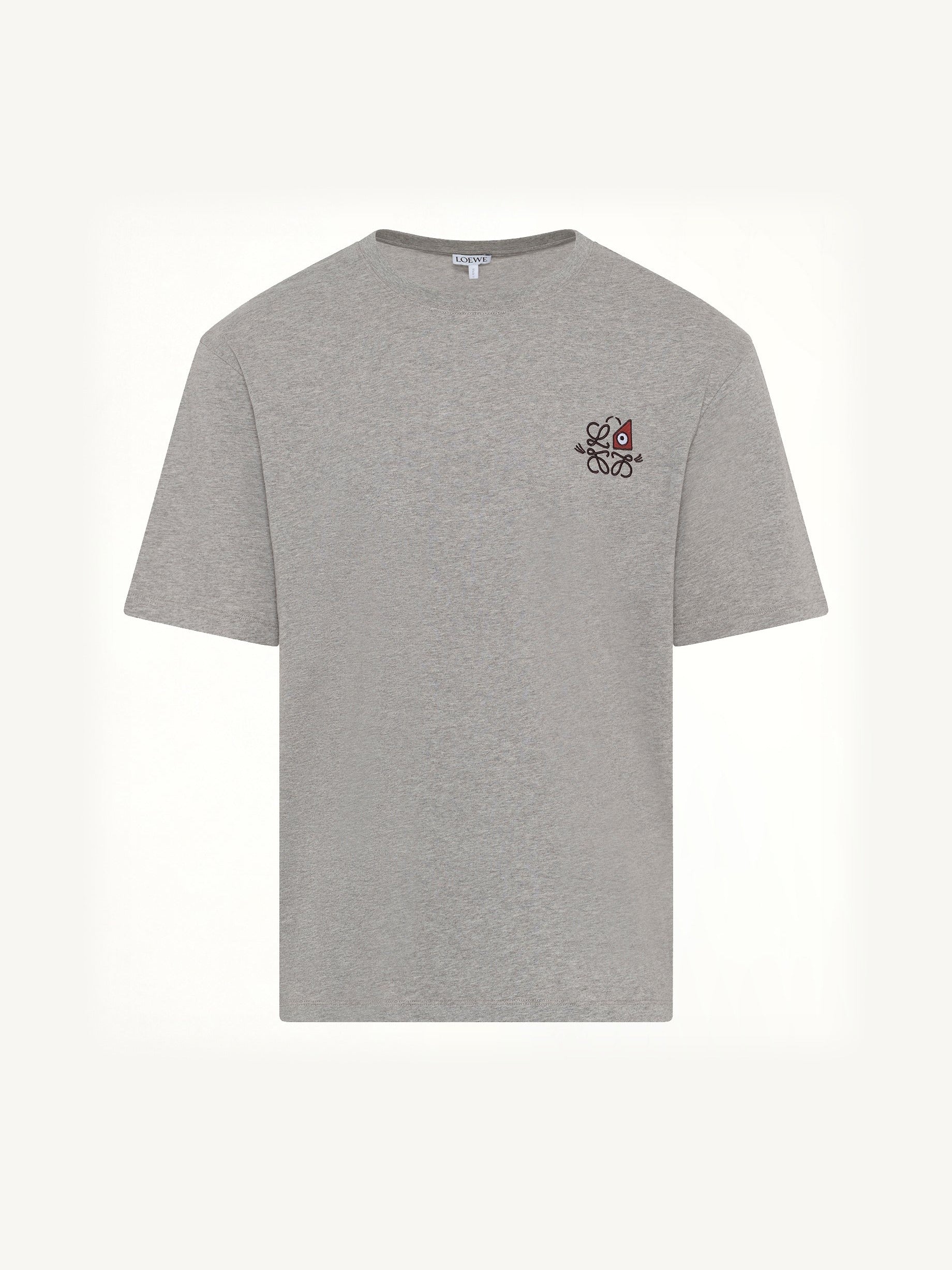 Loose Fit T-Shirt in Grey Melange