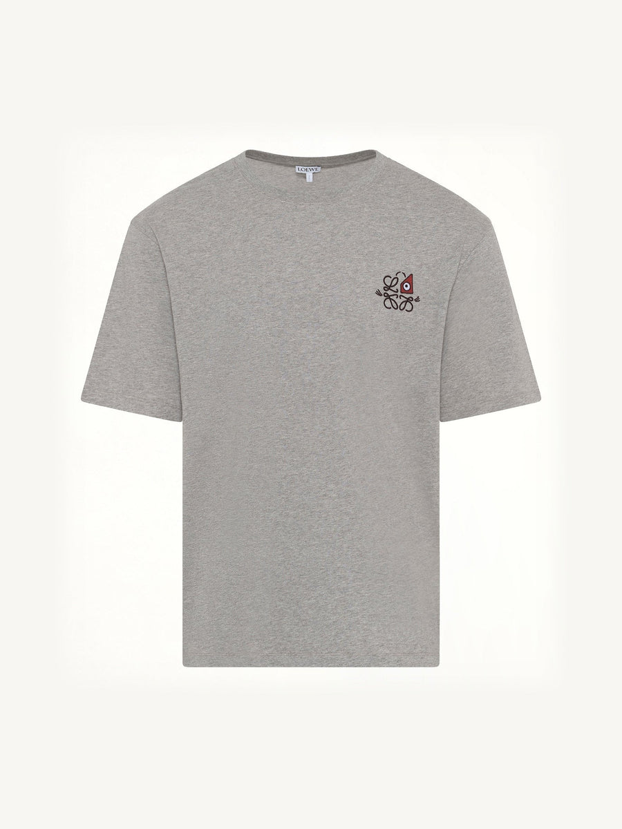 Loose Fit T-Shirt in Grey Melange