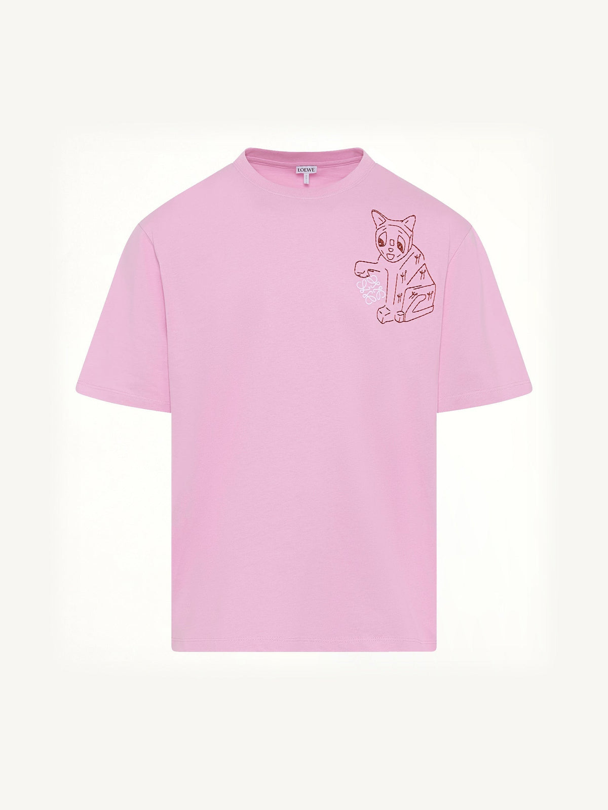 Louis Wain Loose Fit T-Shirt in Pink