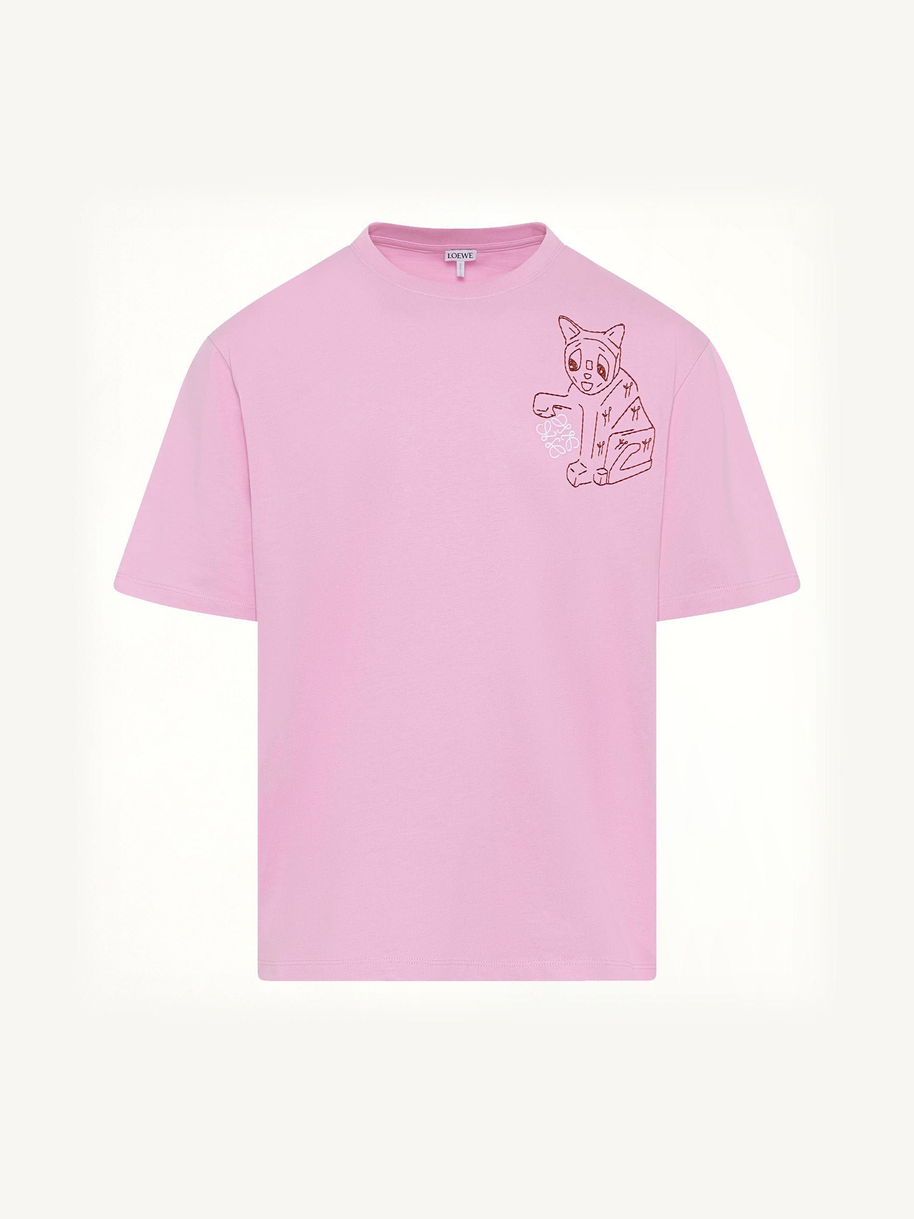 Louis Wain Loose Fit T-Shirt in Pink