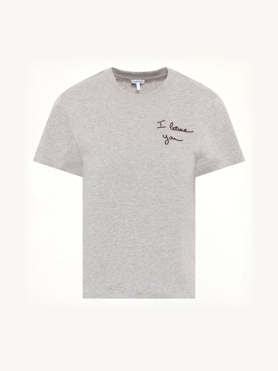 Regular Fit T-Shirt in Grey Melange
