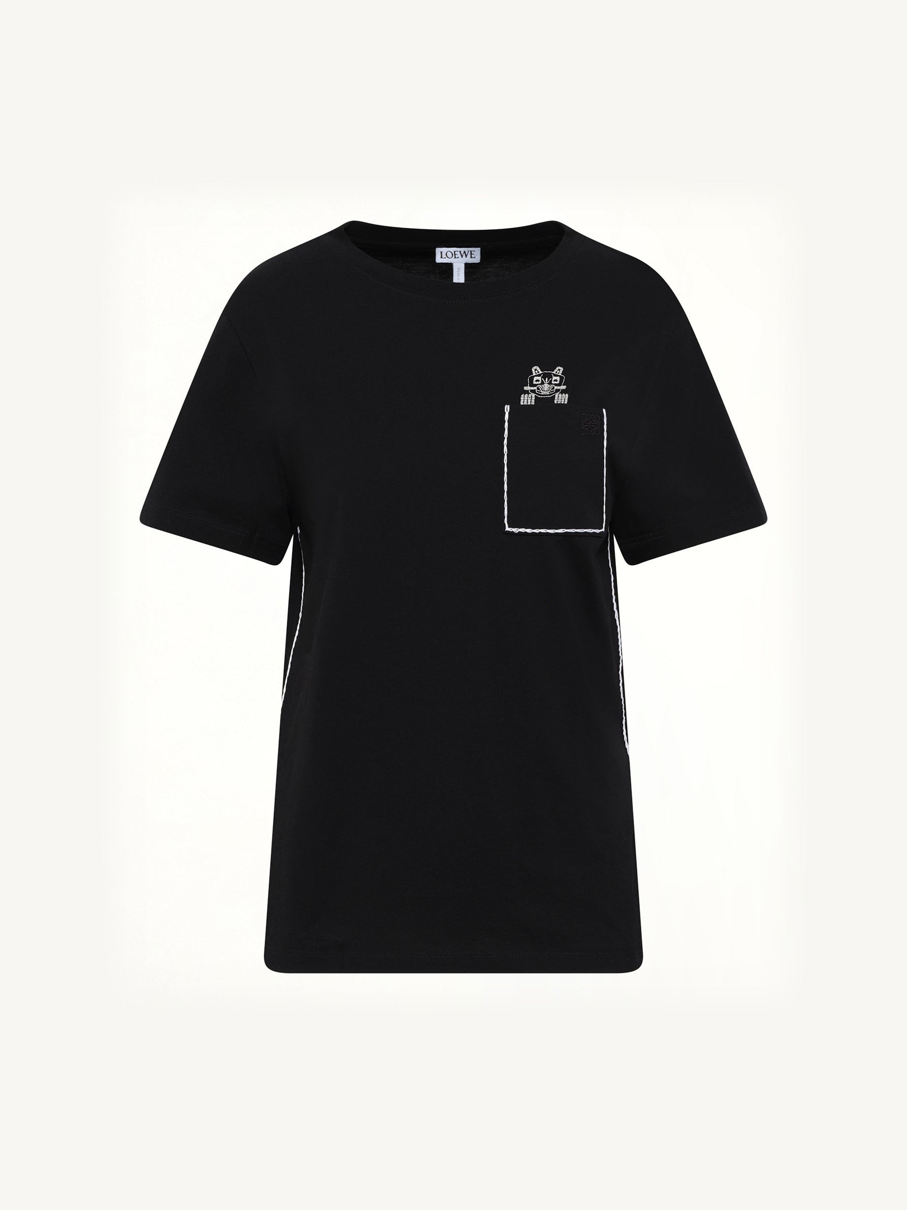 Louis Wain Regular Fit T-Shirt in Black