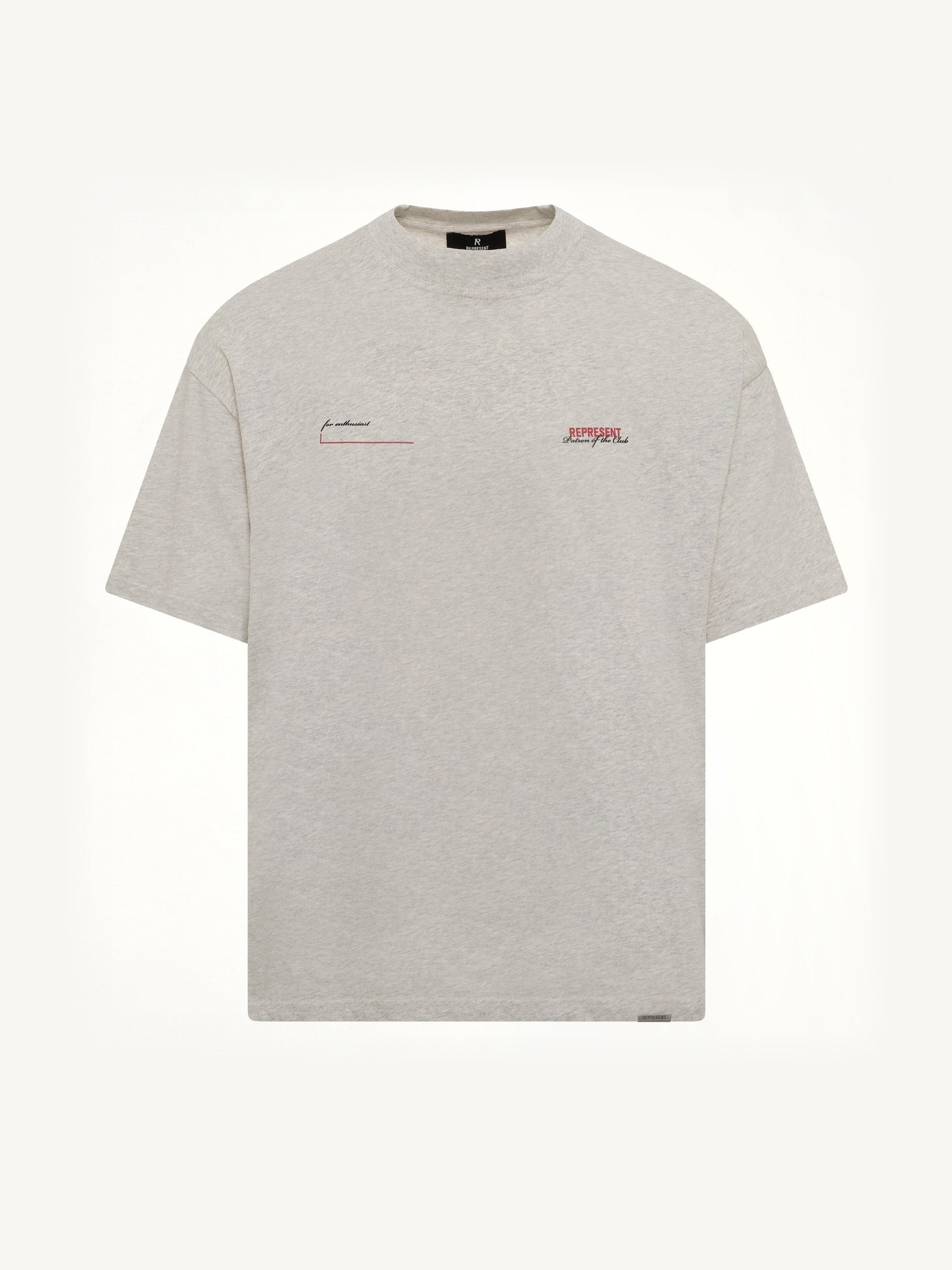Patron of The Club T-Shirt in Cream Marl