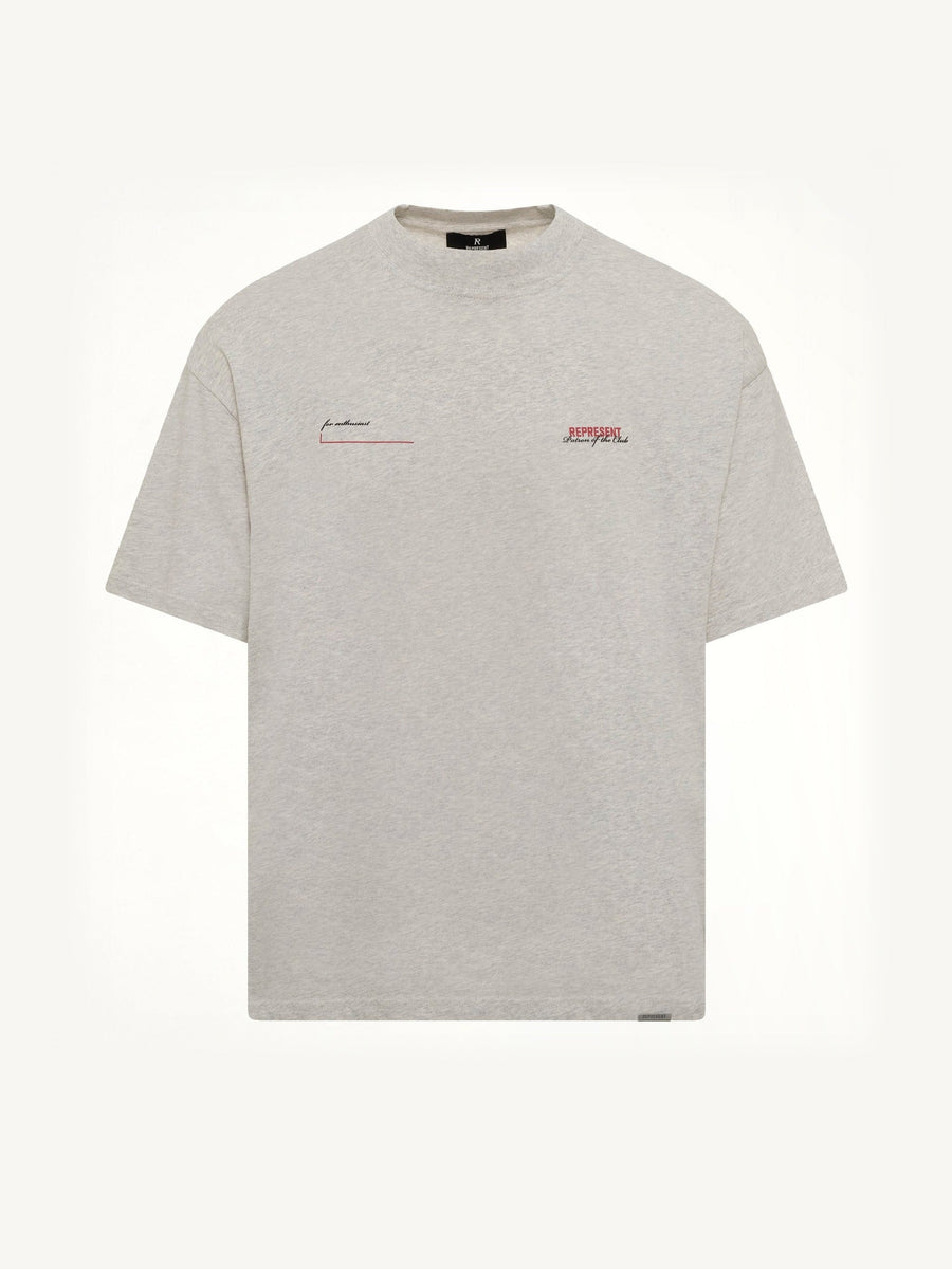 Patron of The Club T-Shirt in Cream Marl