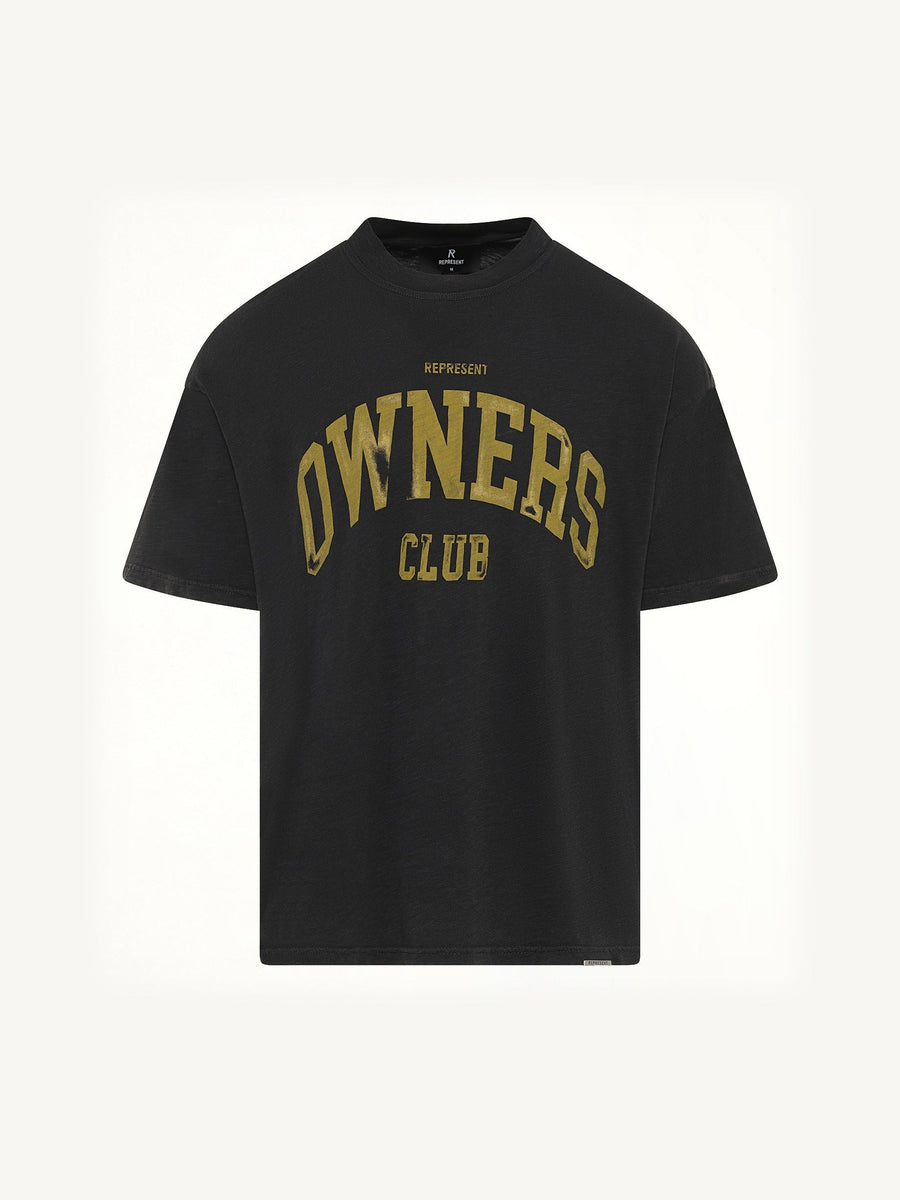Represent Owners Club T-Shirt in Faded Black