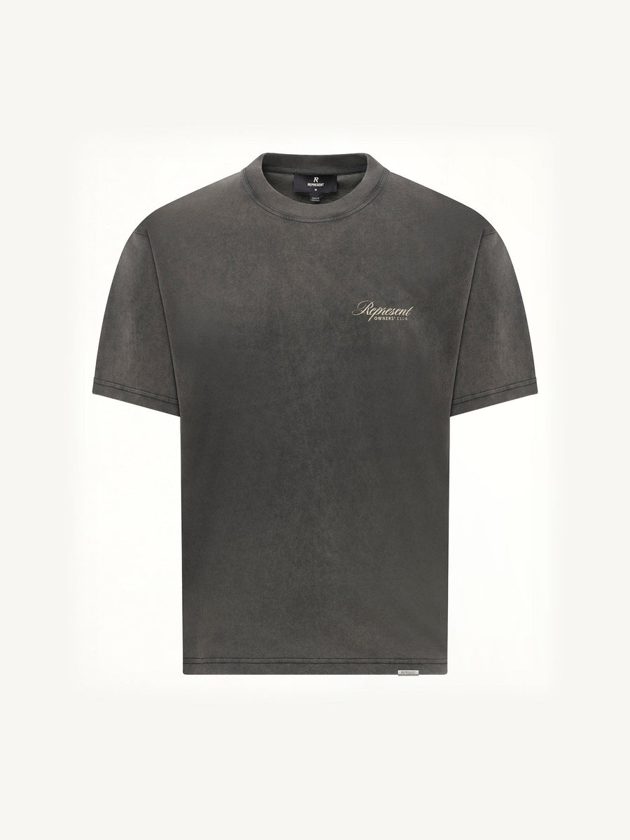 Represent Owners Club Script T-Shirt in Vintage Grey