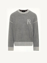 Laurel Knit Sweatshirt in Sun Fade Grey