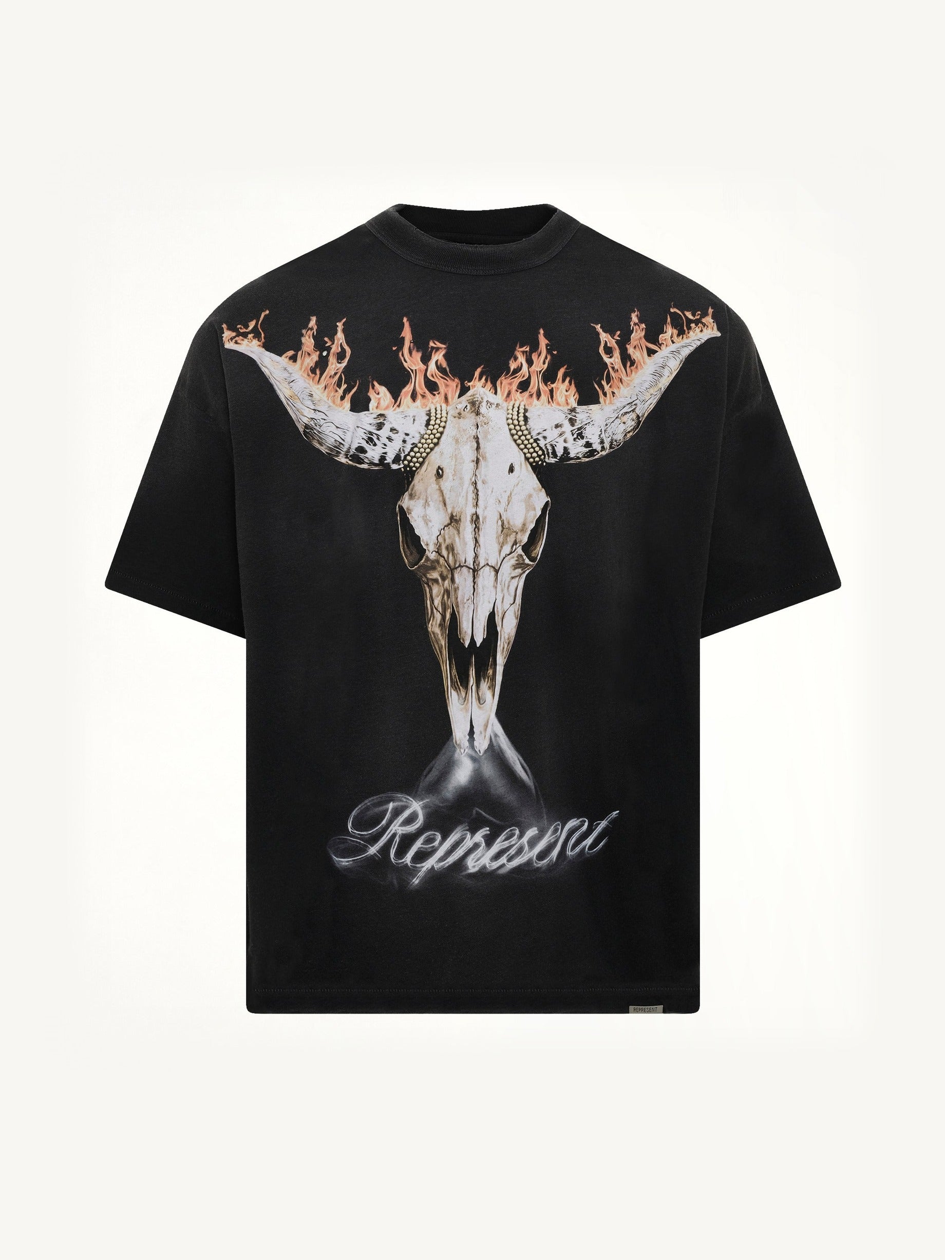 British Cowboys T-Shirt in Stained Black