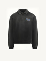 Nothing Faster Quarter Zip Sweatshirt in Stained Black