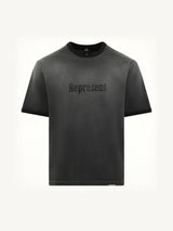 Represent Ringer T-Shirt in Stained Black