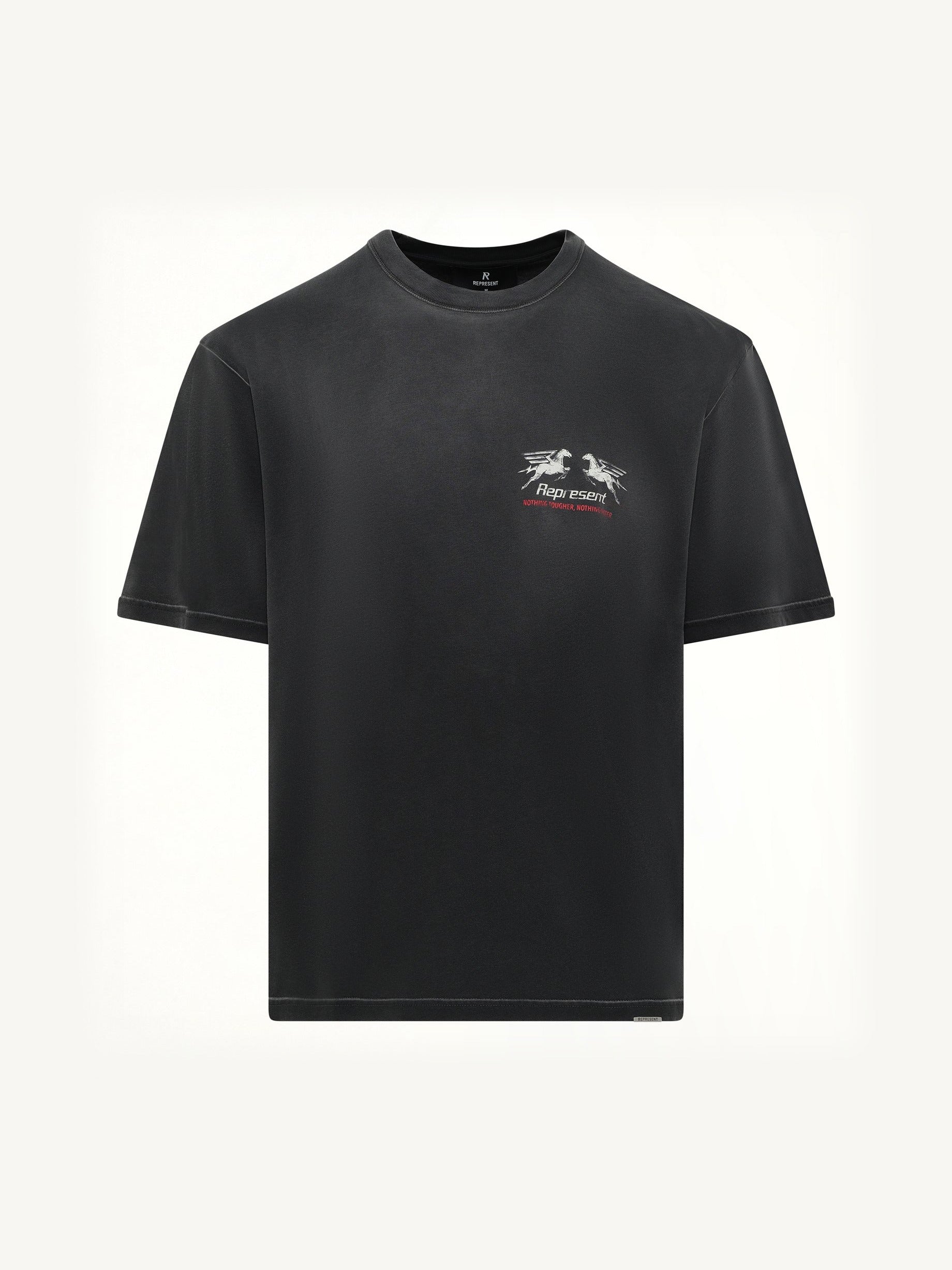 24 Hour Service T-Shirt in Stained Black