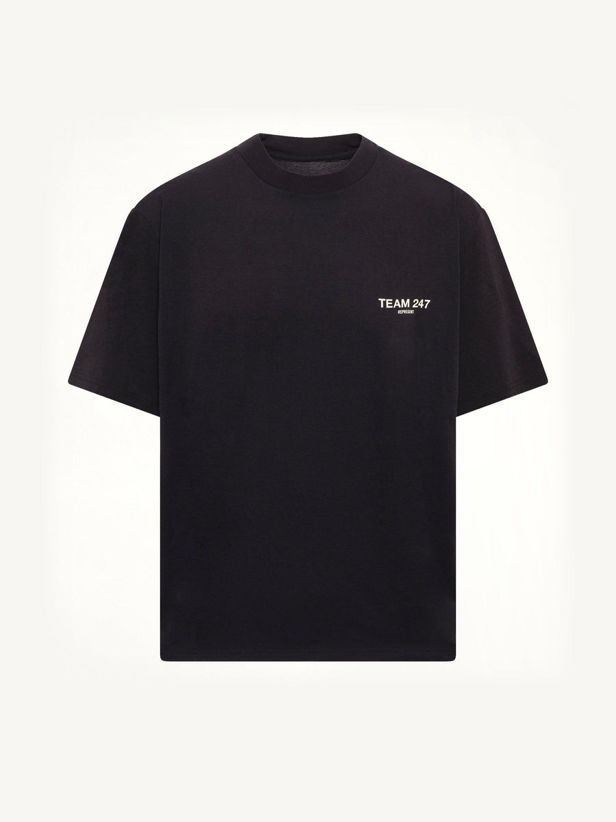 Team 247 Oversized T-Shirt in Jet Black
