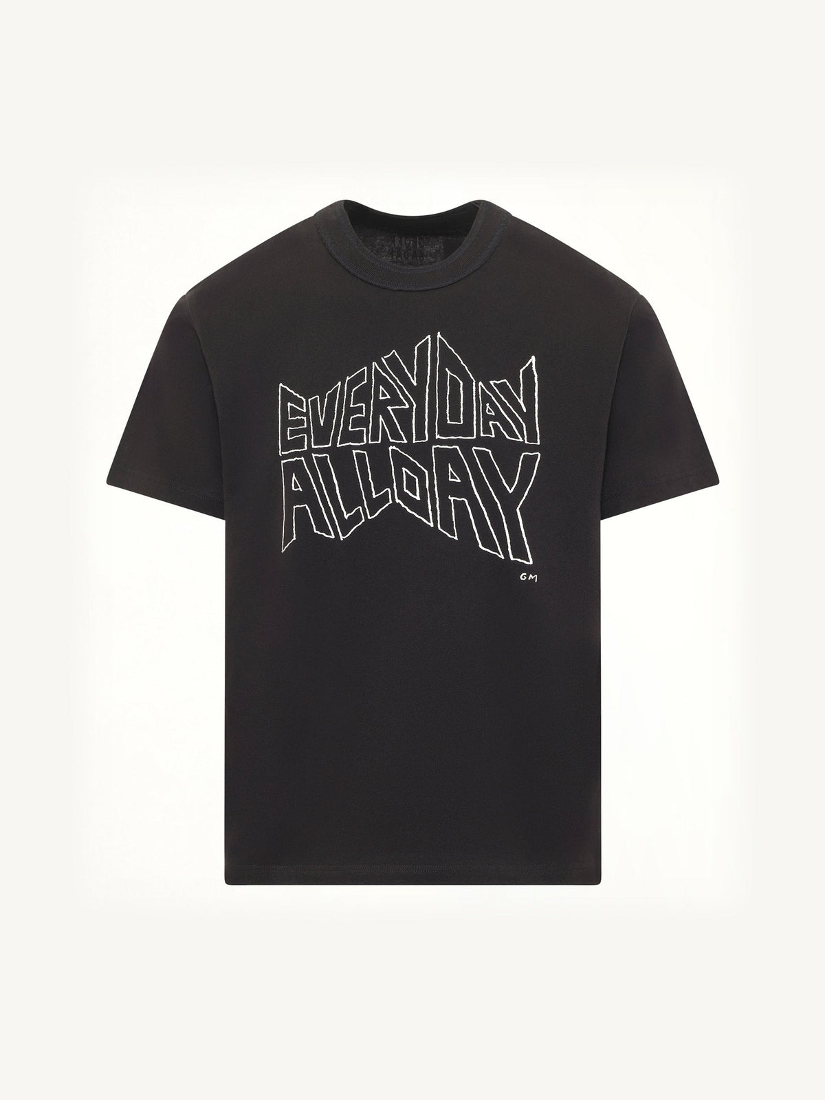 Geoff Sacai Print T-Shirt in Black