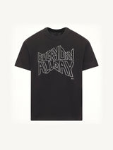 Geoff Sacai Print T-Shirt in Black