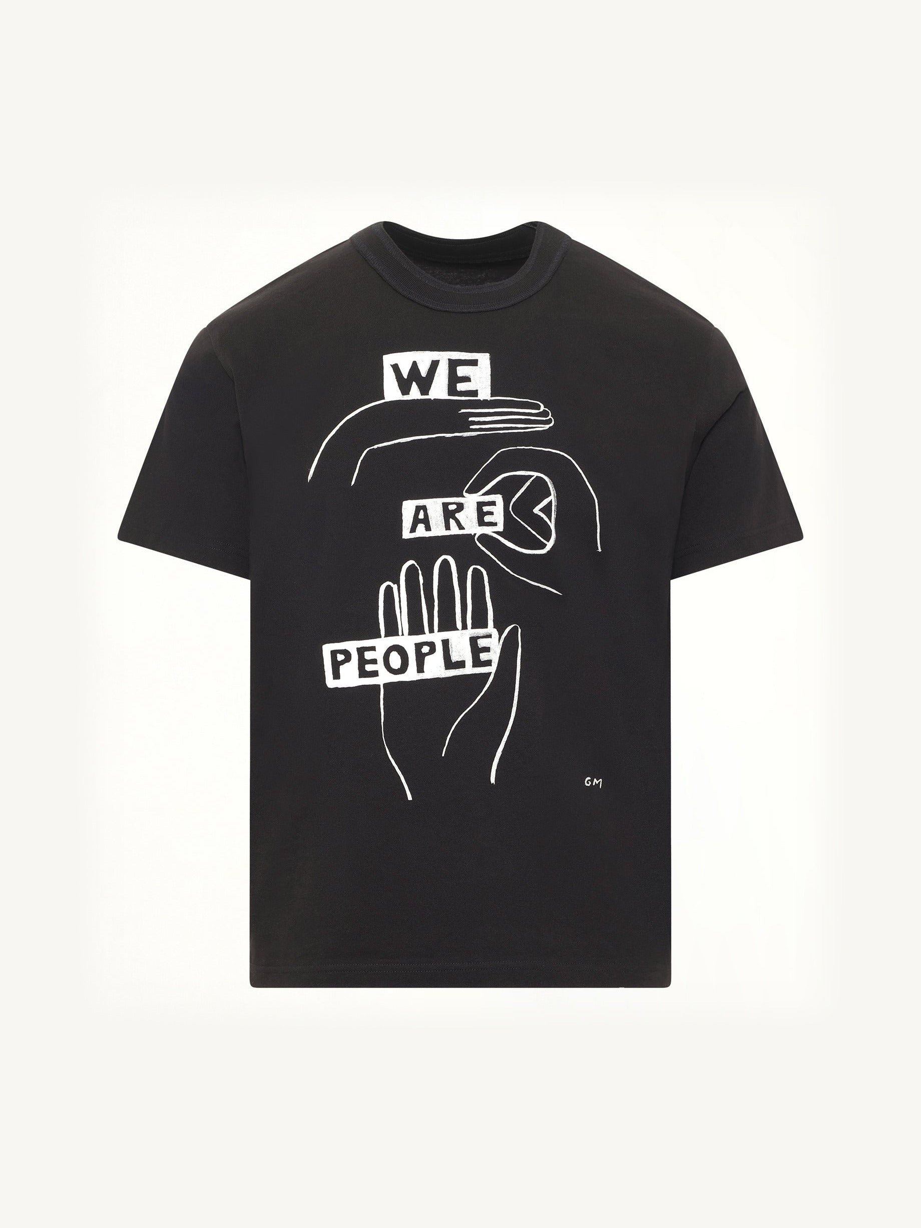 Geoff "We Are People" T-Shirt in Black