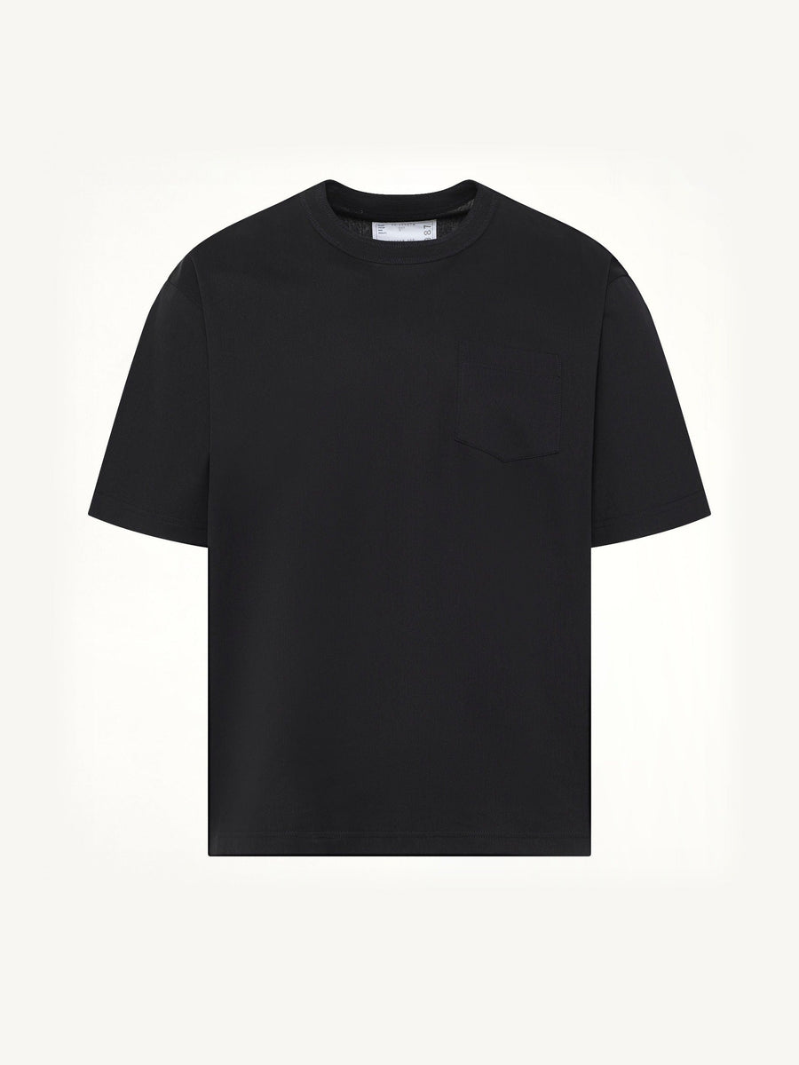 Cotton Jersey T-Shirt in Black