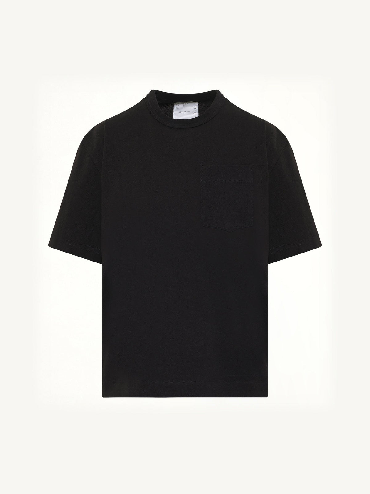 S Cotton Jersey T-Shirt in Black