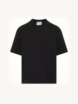 S Cotton Jersey T-Shirt in Black