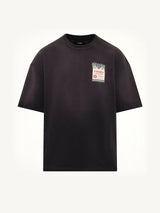 Chateau Stamp Oversized T-Shirt in Black