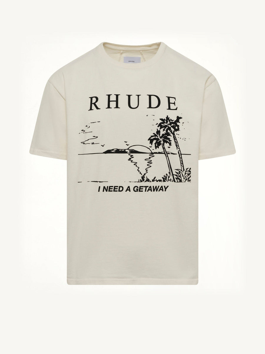 I Need A Getaway T-Shirt in Vintage White