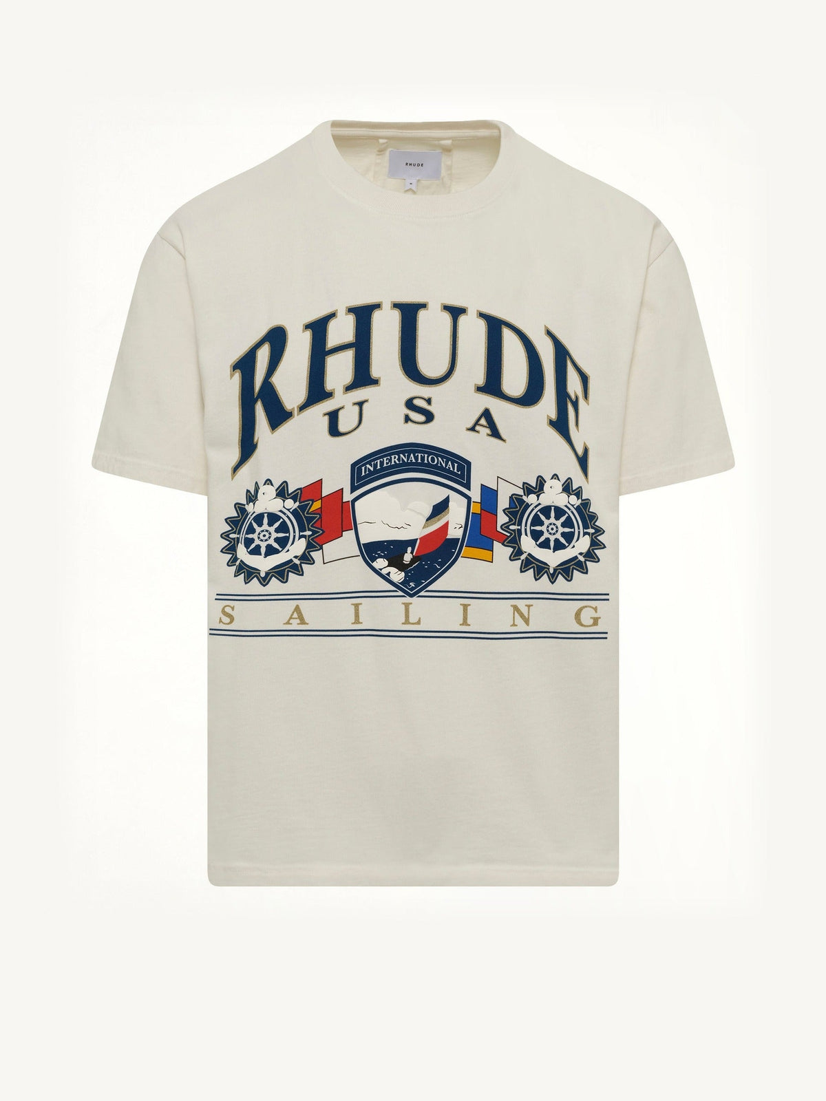 USA Sailing Icon T-Shirt in Vintage White