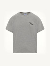 Classique Raglan T-Shirt in Heather Grey/Black