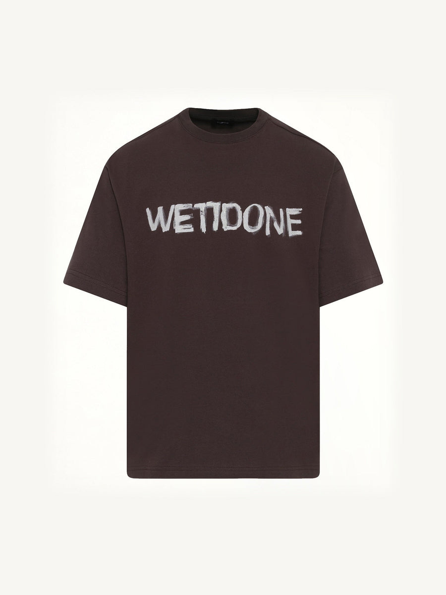 Logo Painted T-Shirt in Charcoal