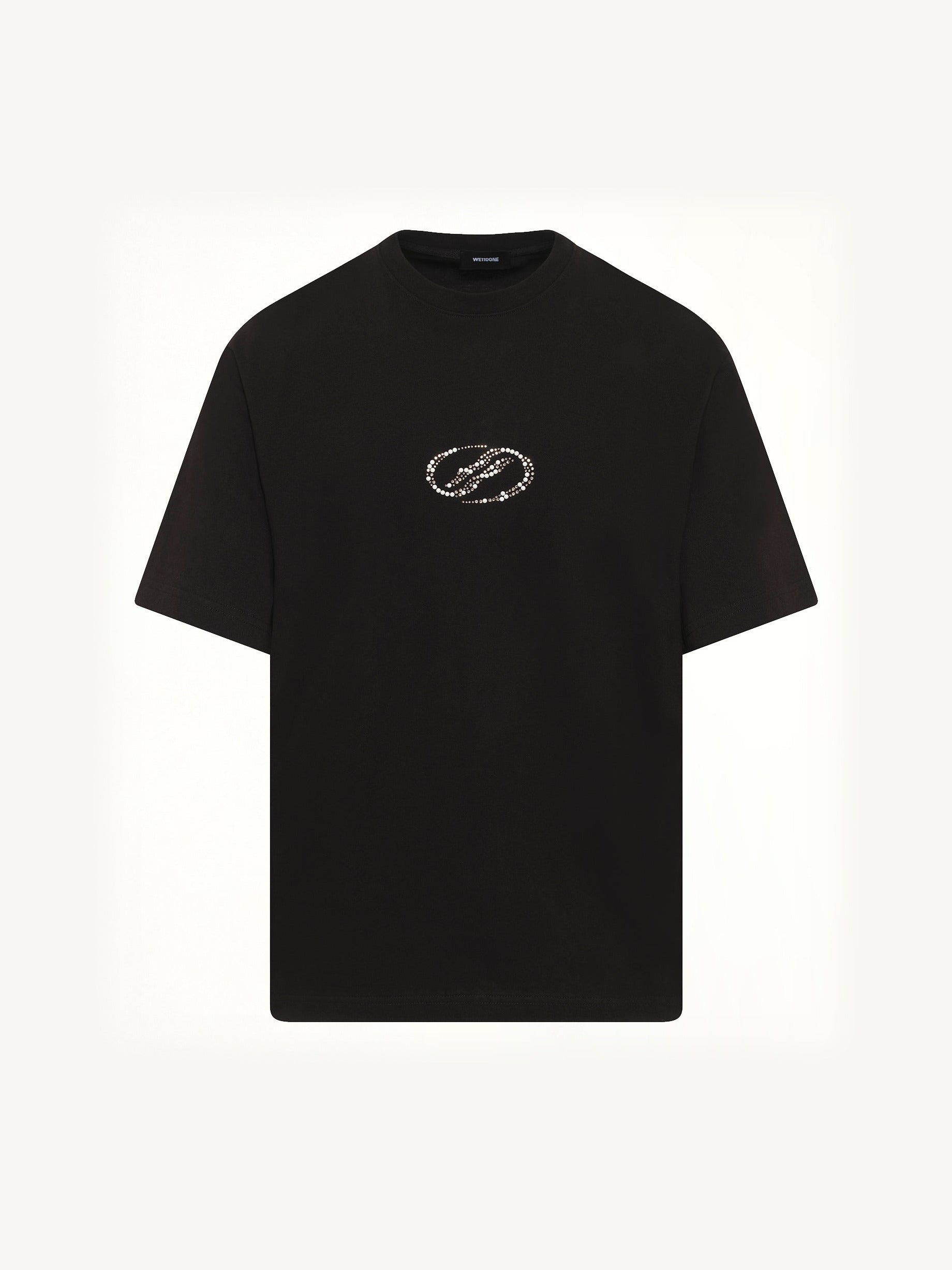 Rhinestone T-Shirt in Black