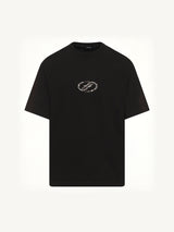 Rhinestone T-Shirt in Black