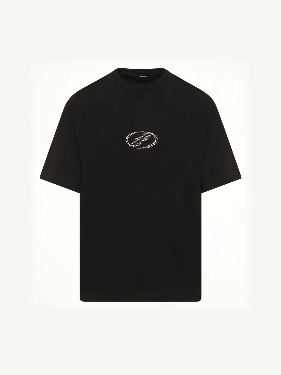 Rhinestone T-Shirt in Black