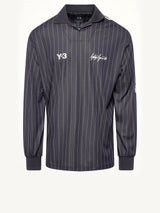 Elite 5 Long Sleeve Football Jersey in Black