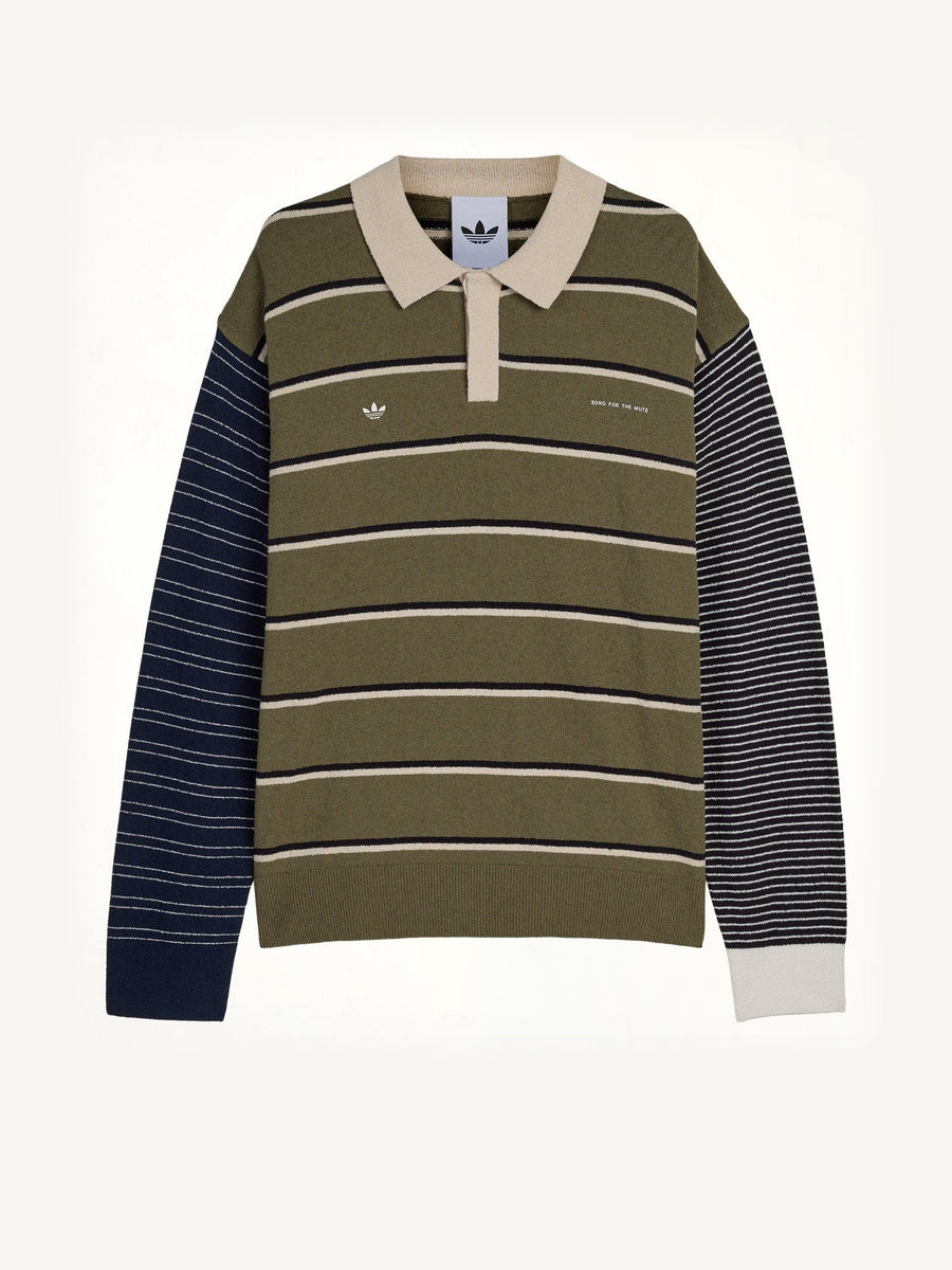 Adidas x SFTM ADI007 LS T-Shirt in Olive Strata