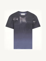 Coated T-Shirt in Lapis Blue
