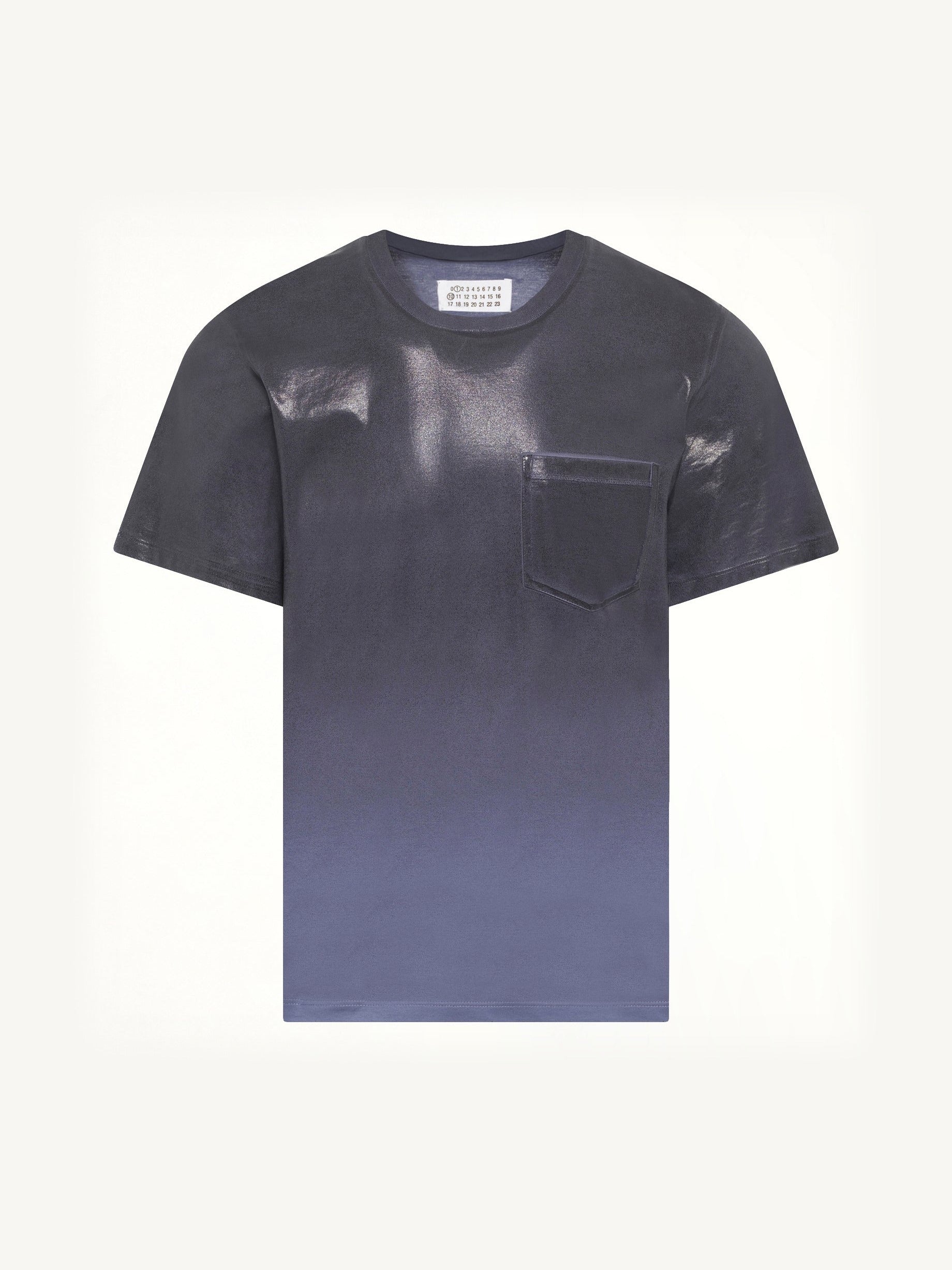 Coated T-Shirt in Lapis Blue