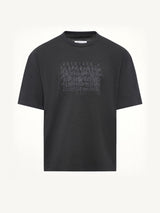 Slubby Logo T-Shirt in Washed Black
