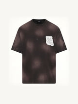 Paper Note Grunge T-Shirt in Black