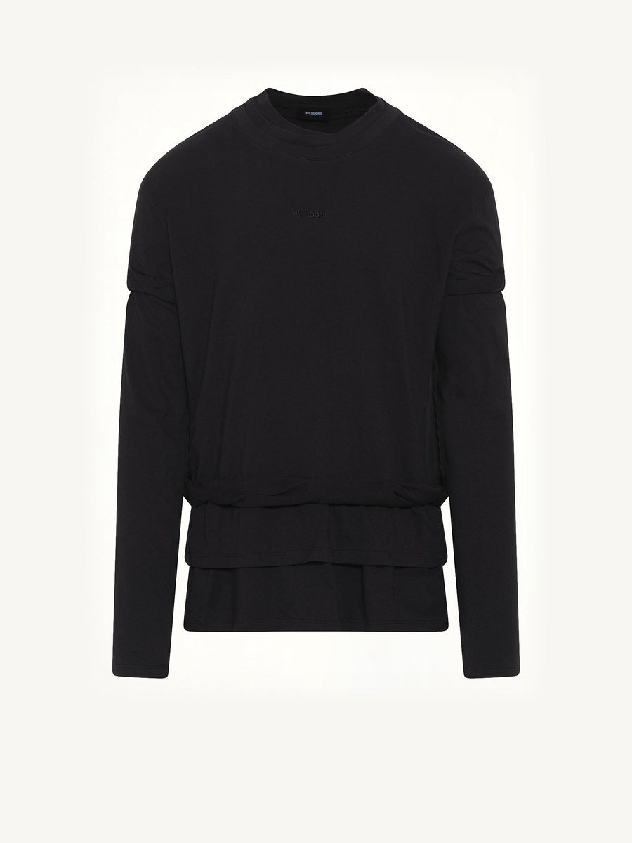We11Done Triple-Layered T-Shirt in Black