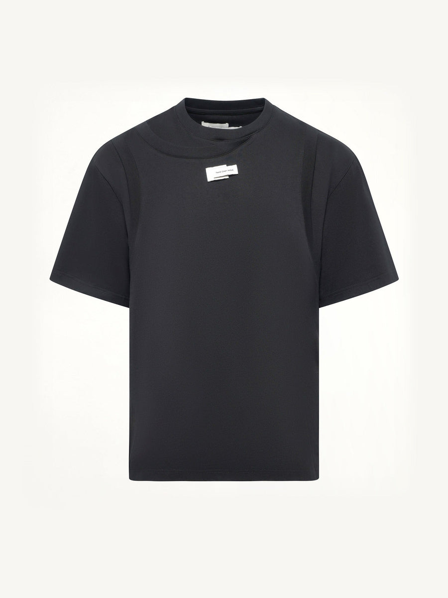 Deconstructed T-Shirt in Black