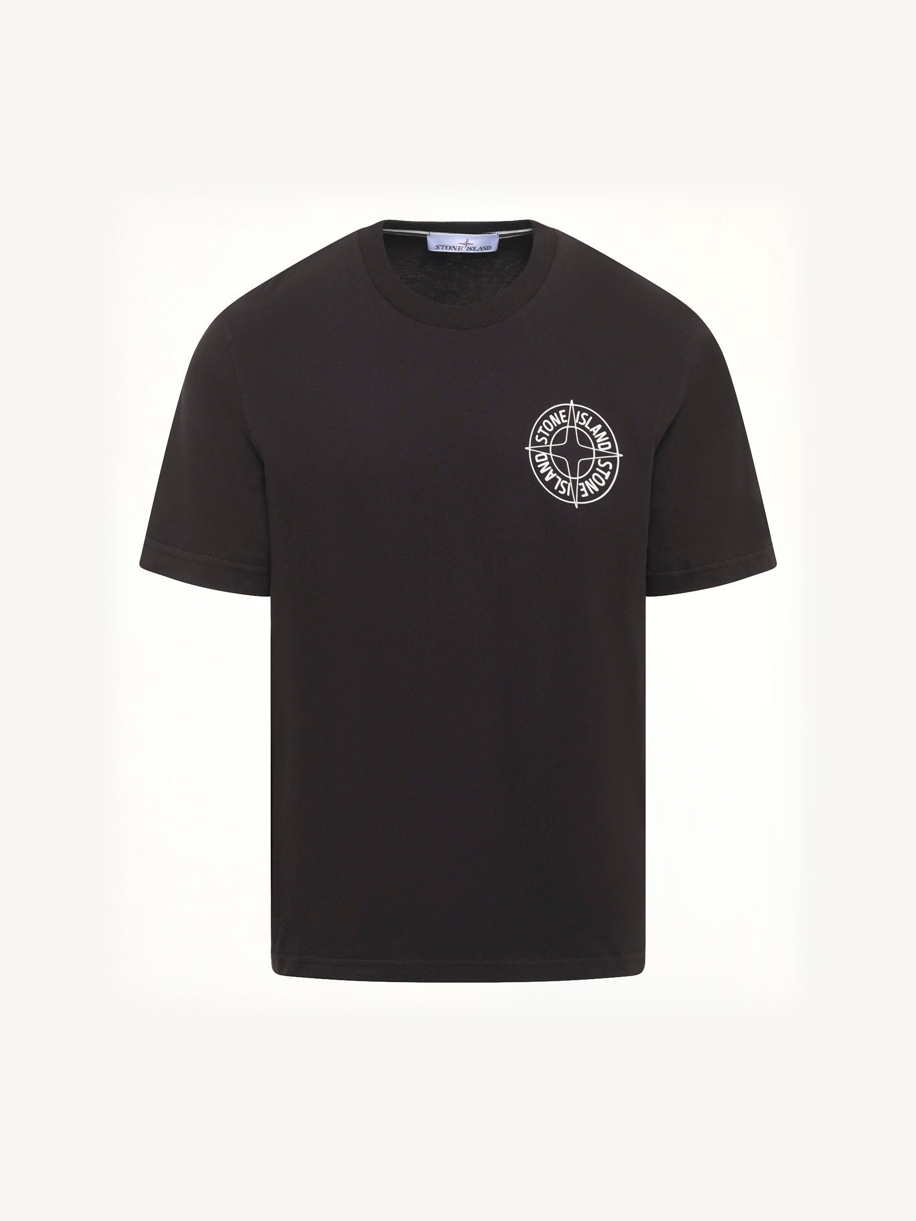 2100001 Chest Logo T-Shirt in Black