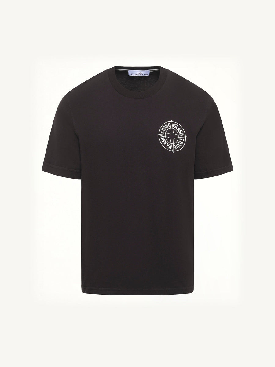 2100001 Chest Logo T-Shirt in Black